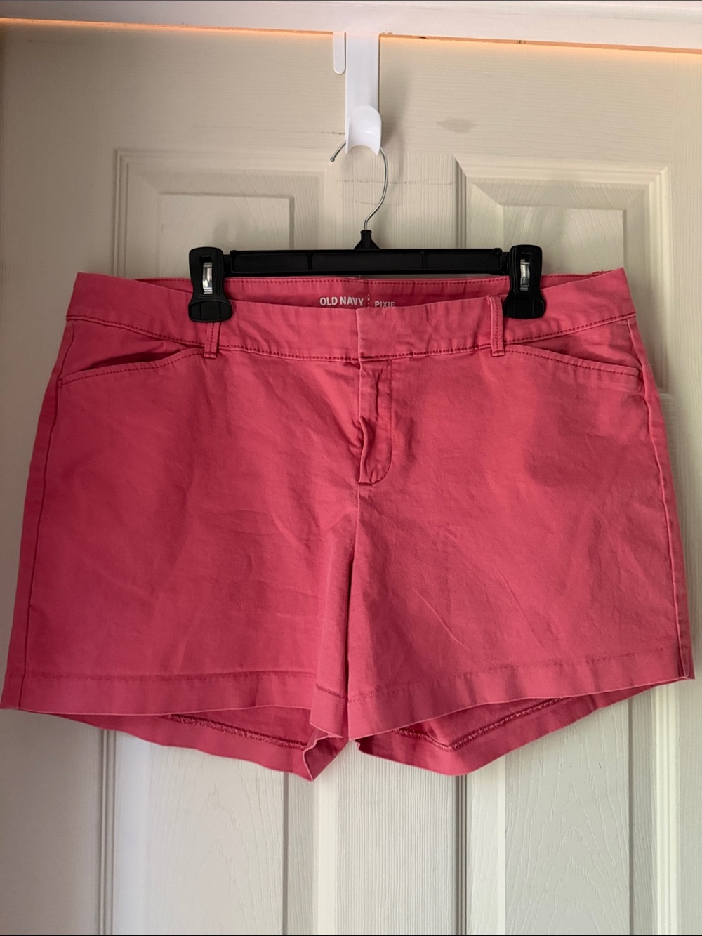 Old Navy Coral/Salmon Pink Cotton Blend Women's Shorts